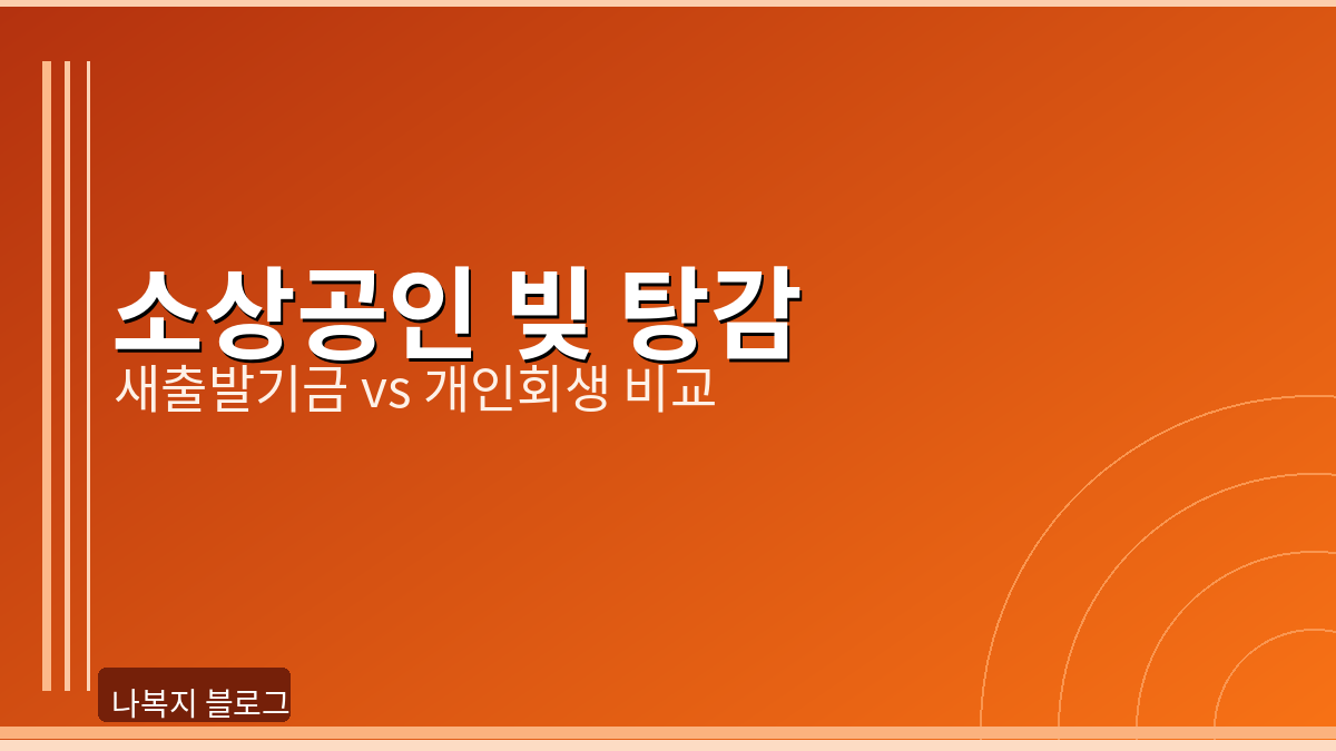 소상공인 빚 탕감